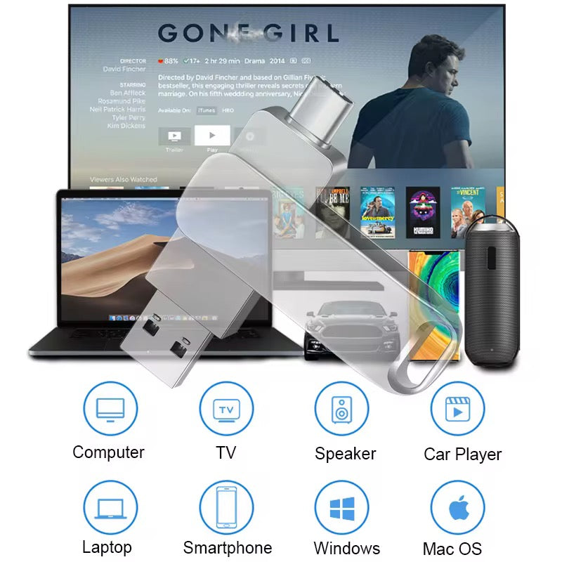 Clé USB Double Connecteur (USB + USB-C) – Simple, rapide, indispensable